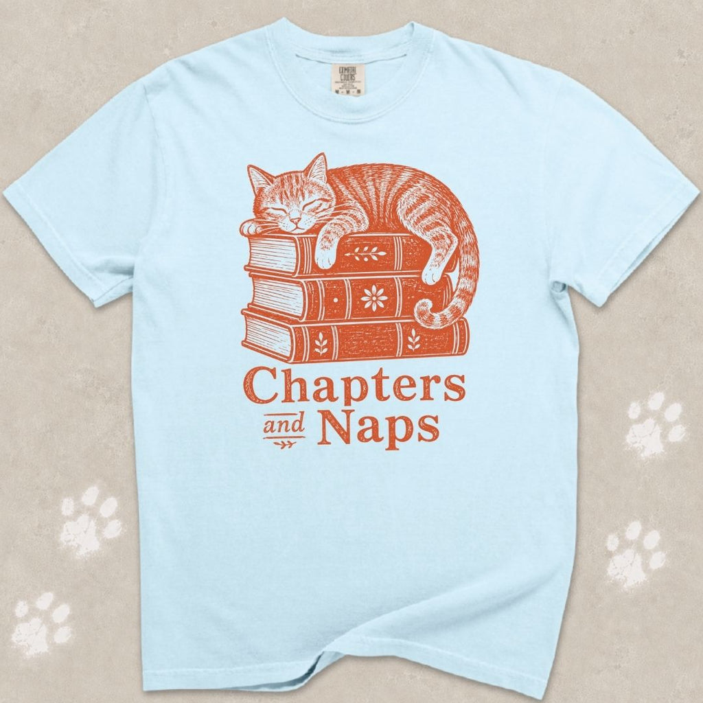 Chapters And Naps Cat T-Shirt