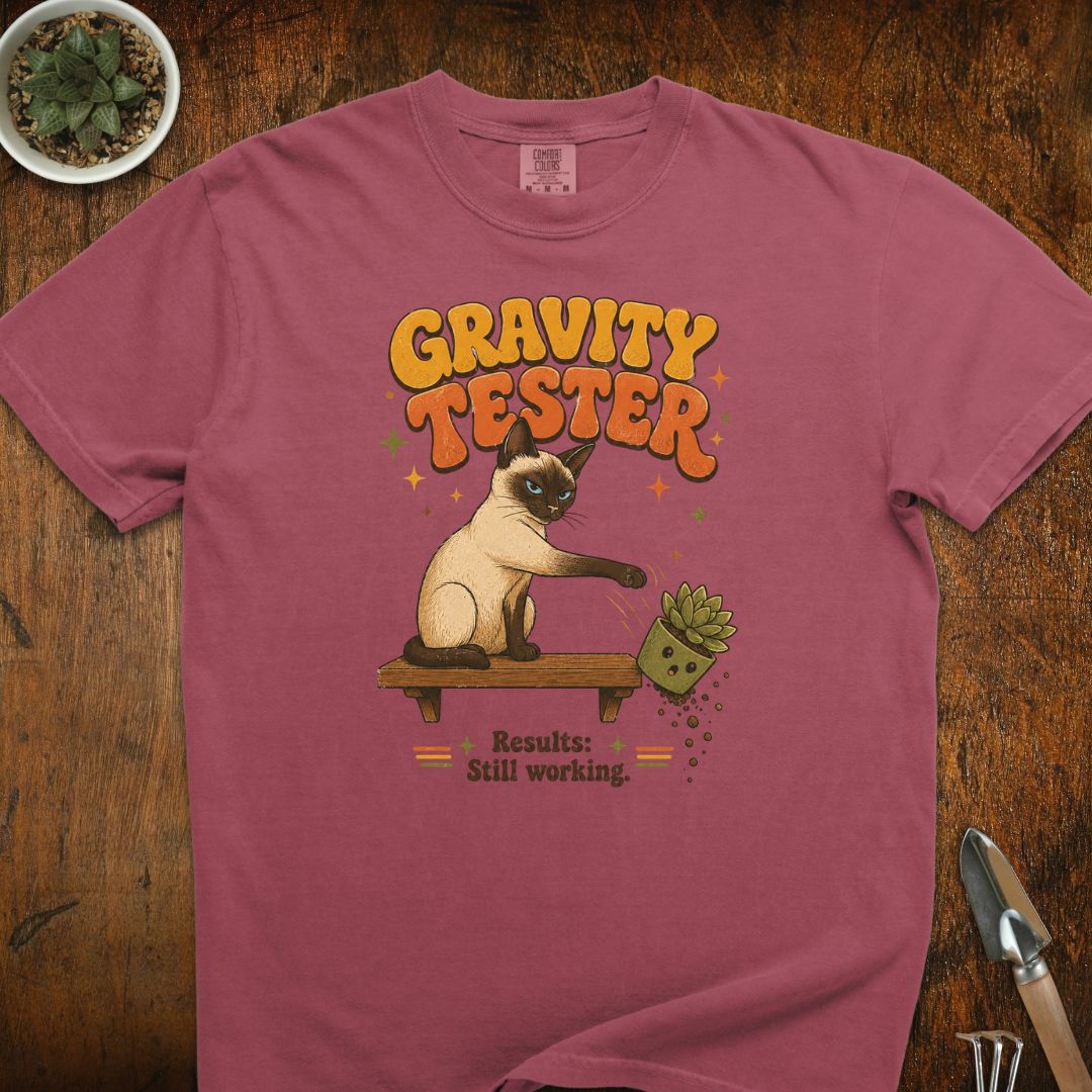 Gravity Tester Cat T-Shirt