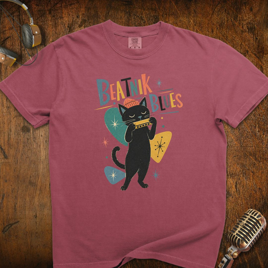 Beatnik Blues Cat T-Shirt