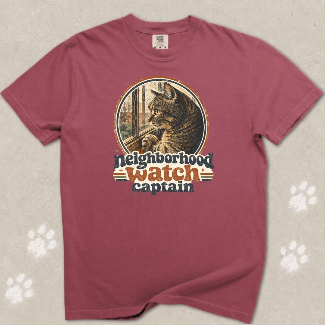 Neighborhood Watch Cat T-Shirt