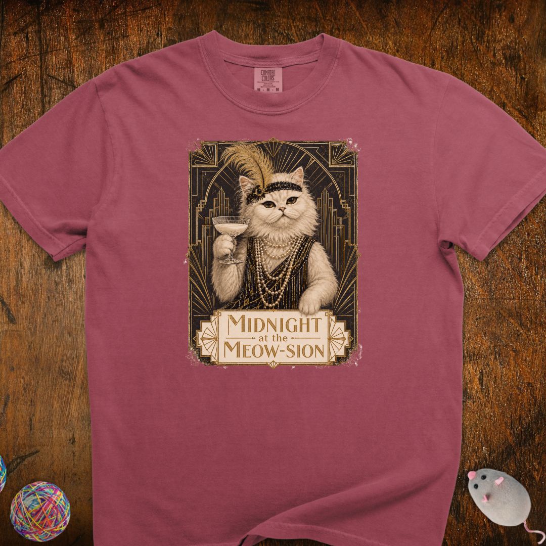 Midnight At The Show Cat T-Shirt