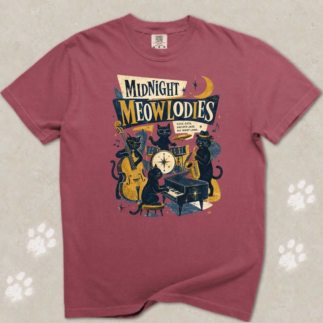 Midnight Melodies Cat T-Shirt