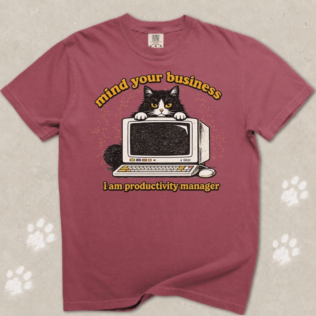 Productivity Manager Cat T-Shirt
