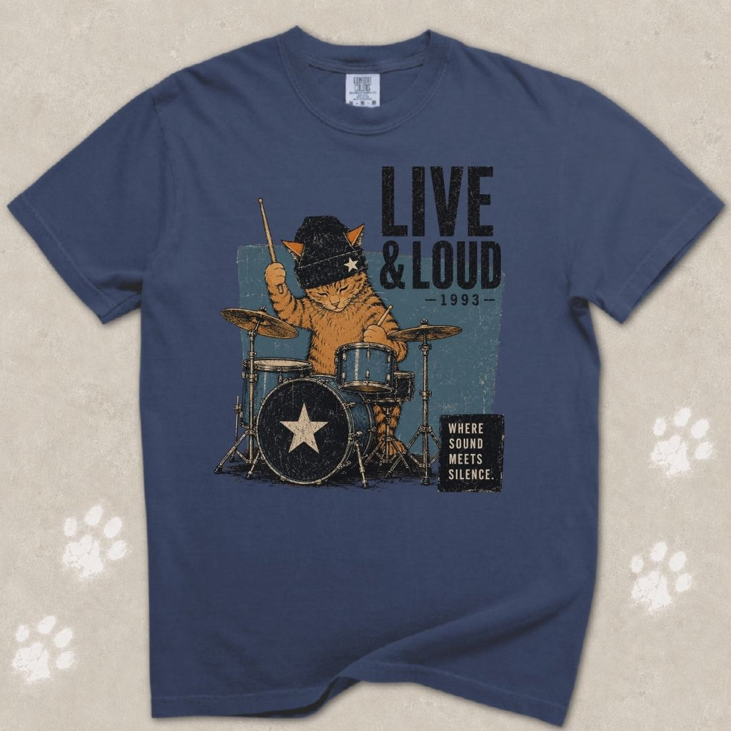 Live & Loud 1993 Cat T-Shirt