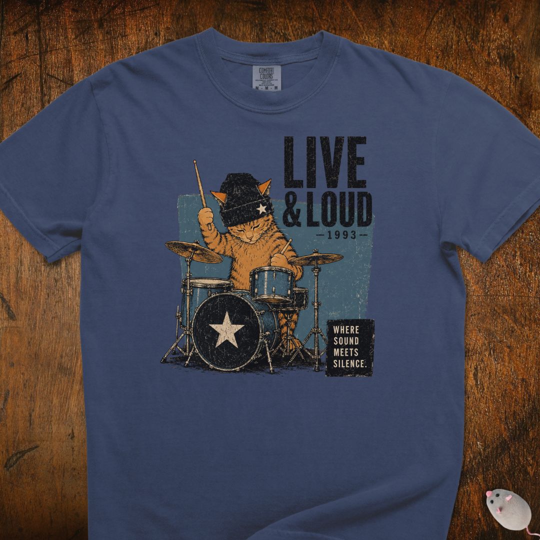 Live & Loud 1993 Cat T-Shirt