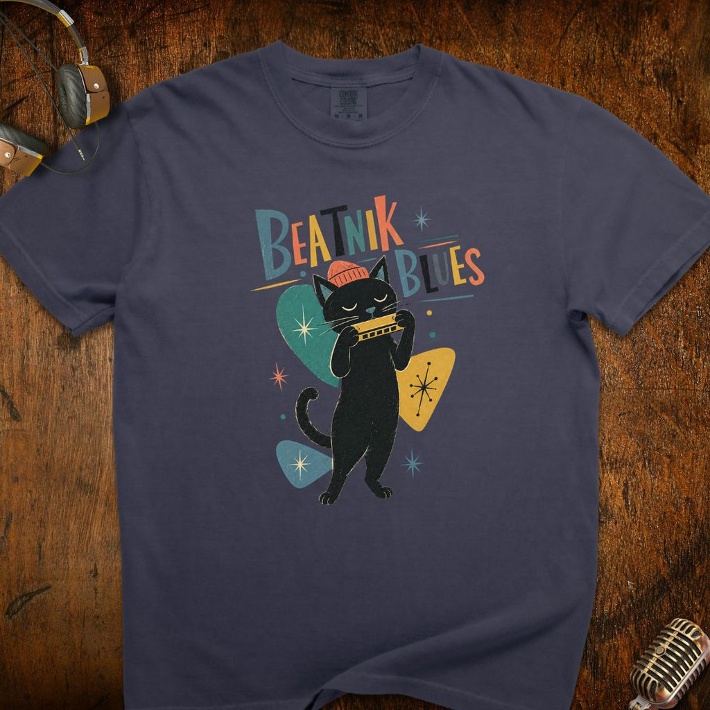 Beatnik Blues Cat T-Shirt