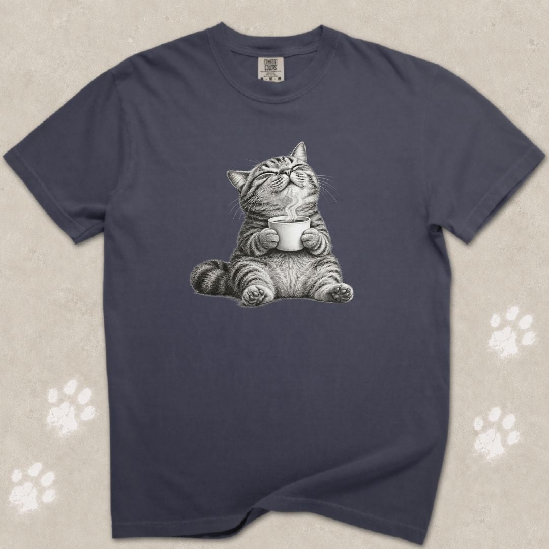 Sip, Purr, Repeat Cat T-Shirt