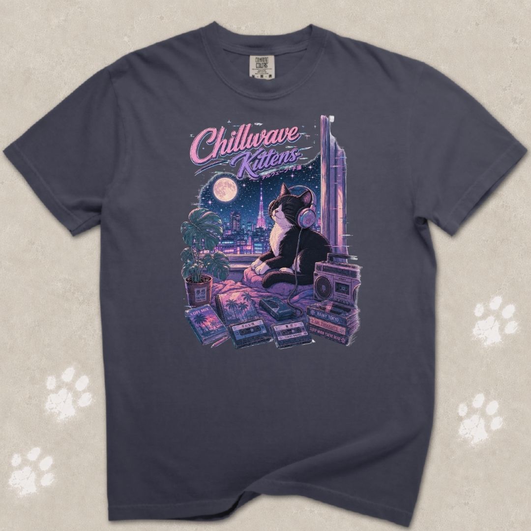 Chill Waves Cat T-Shirt