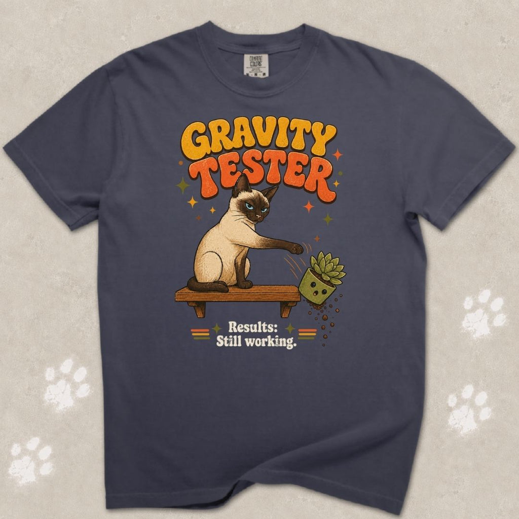 Gravity Tester Cat T-Shirt