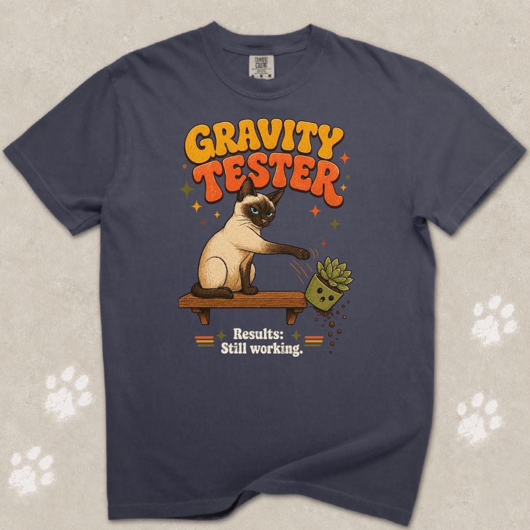 Gravity Tester Cat T-Shirt