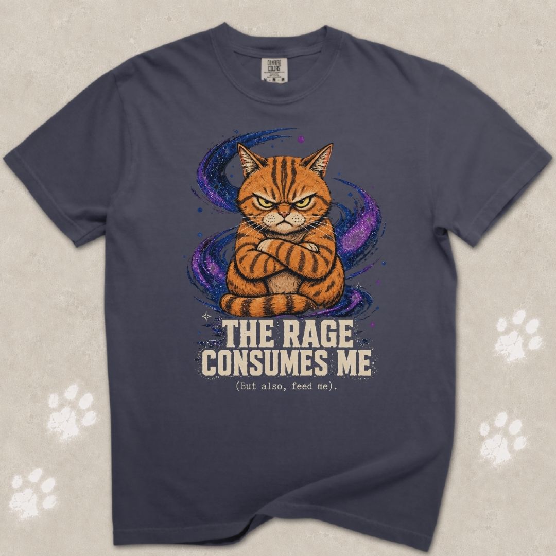 Rage Consumes Me Cat T-Shirt