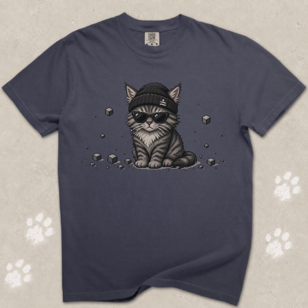 8-Bit Attitude Cat T-Shirt