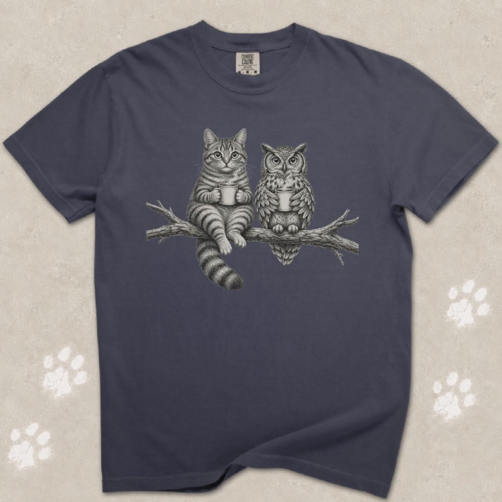 Hoot & Purr Cat T-Shirt