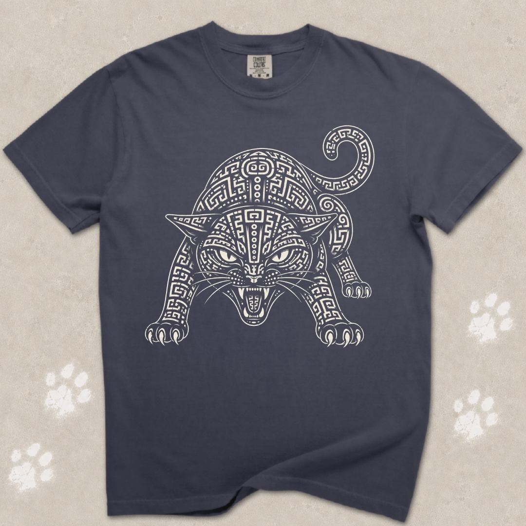 Tribal Shadow Cat T-Shirt
