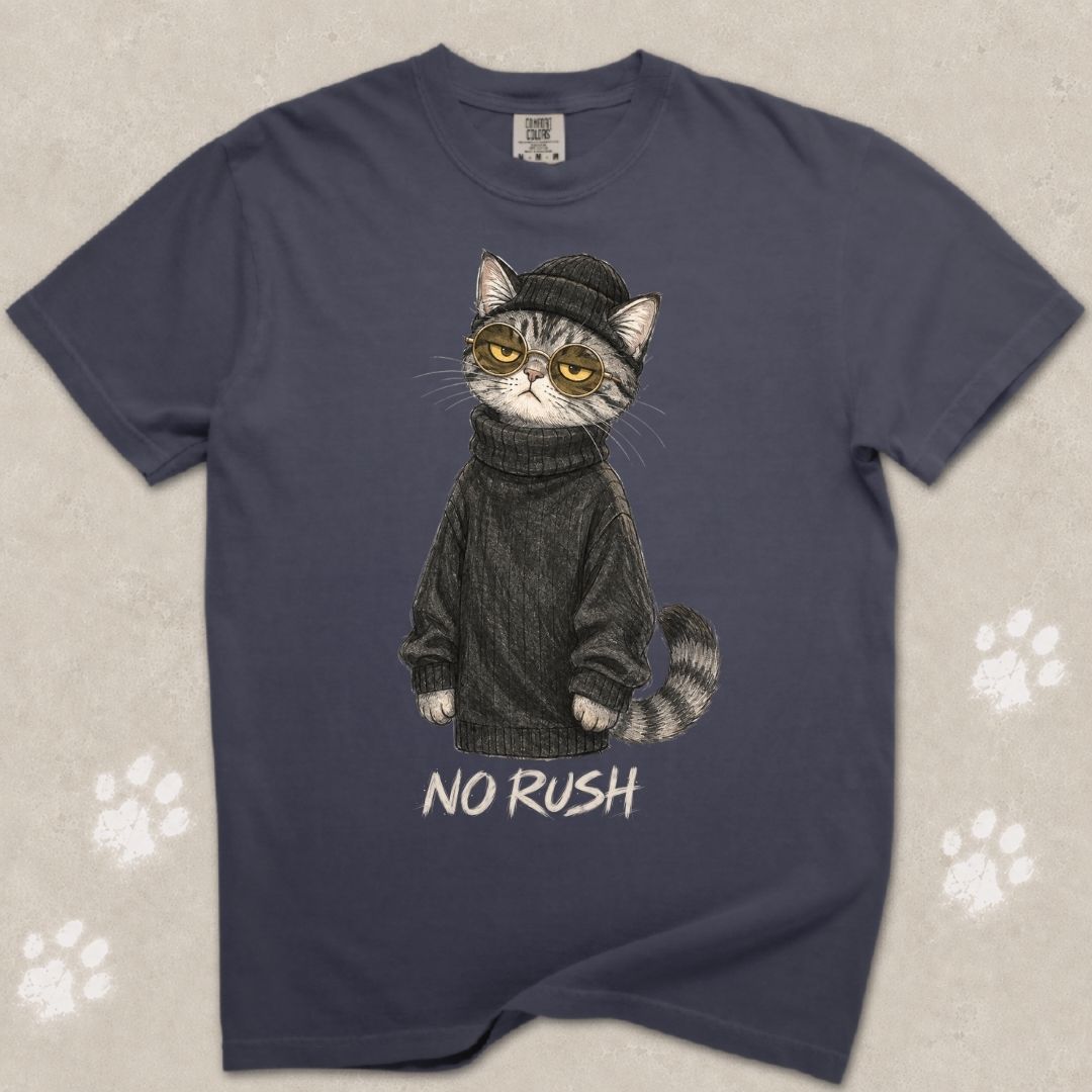 No Rush Cat T-Shirt