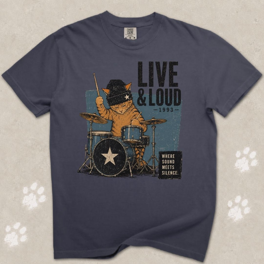 Live & Loud 1993 Cat T-Shirt