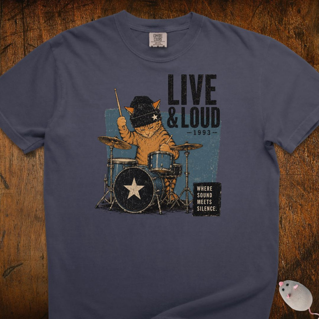 Live & Loud 1993 Cat T-Shirt