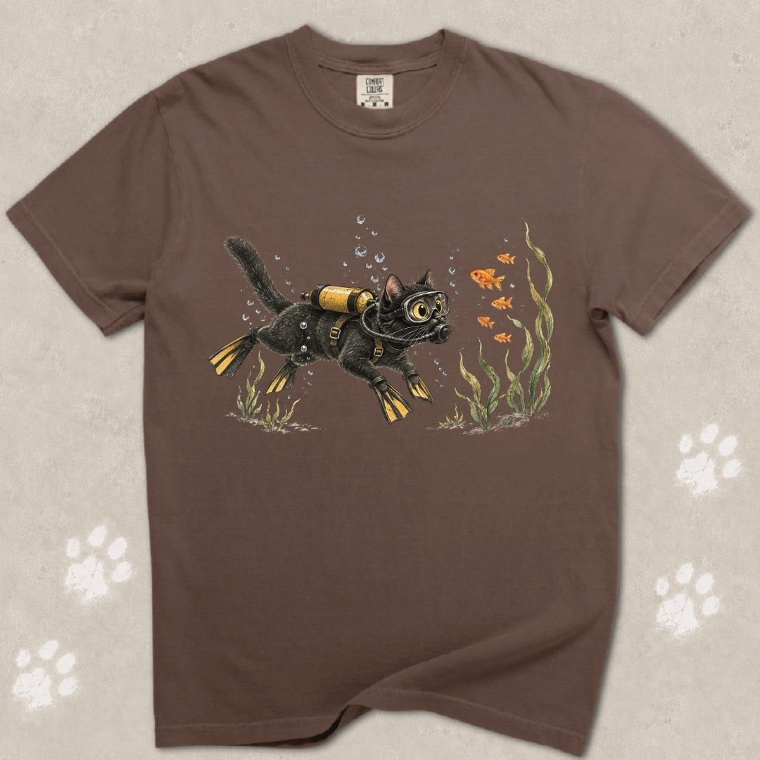 Scuba Cat T-Shirt
