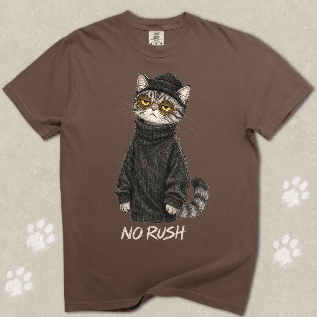 No Rush Cat T-Shirt