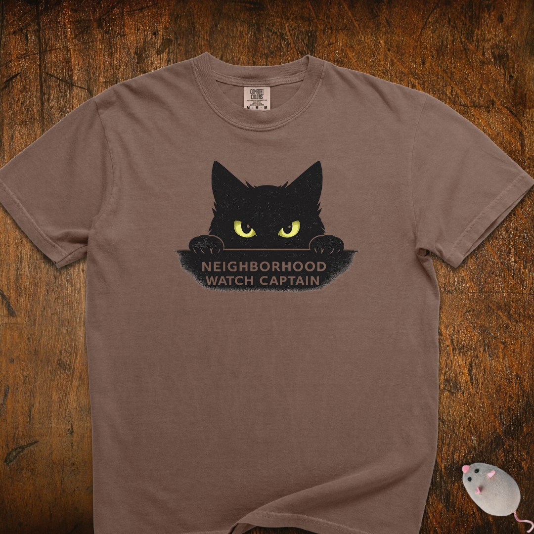 Neighborhood Watch Cat T-Shirt