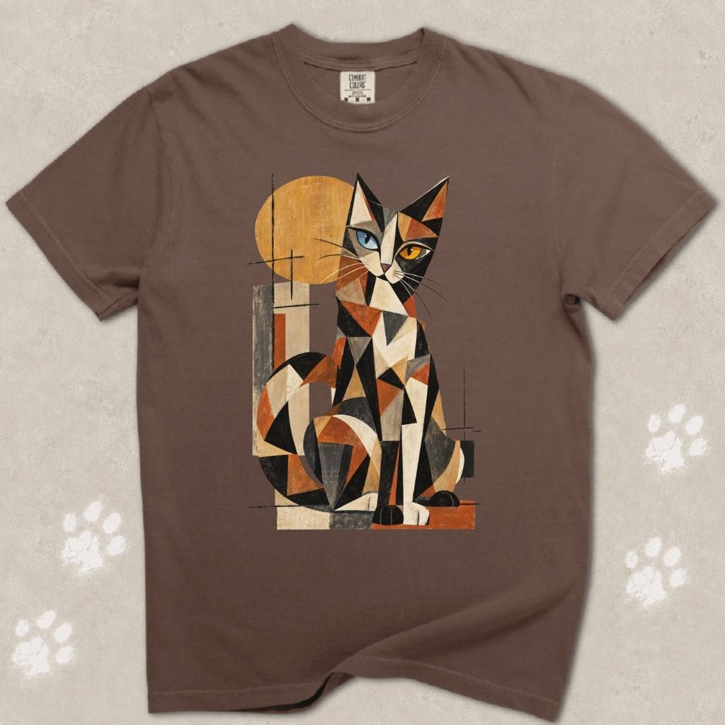 Cubist Calico Cat T-Shirt