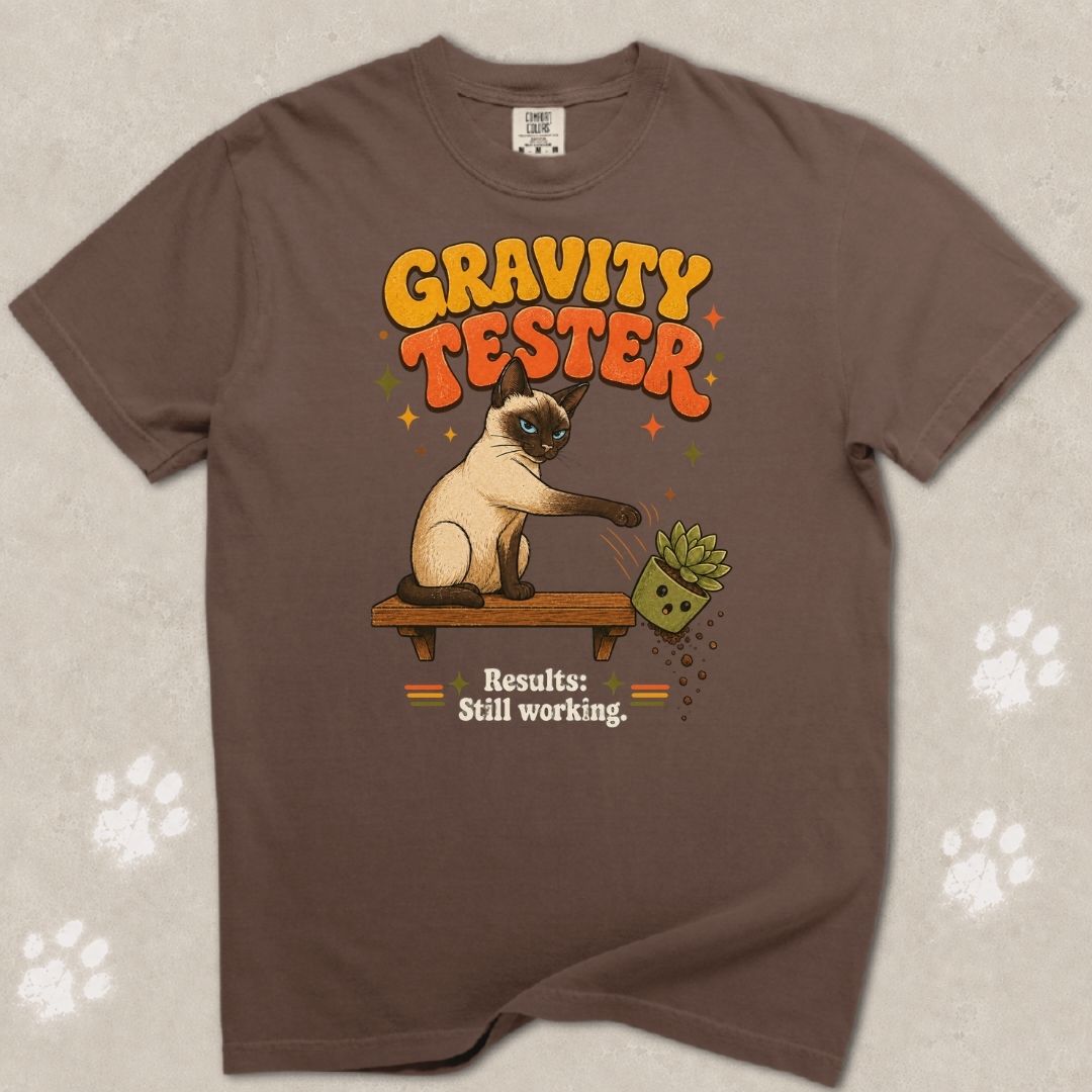 Gravity Tester Cat T-Shirt