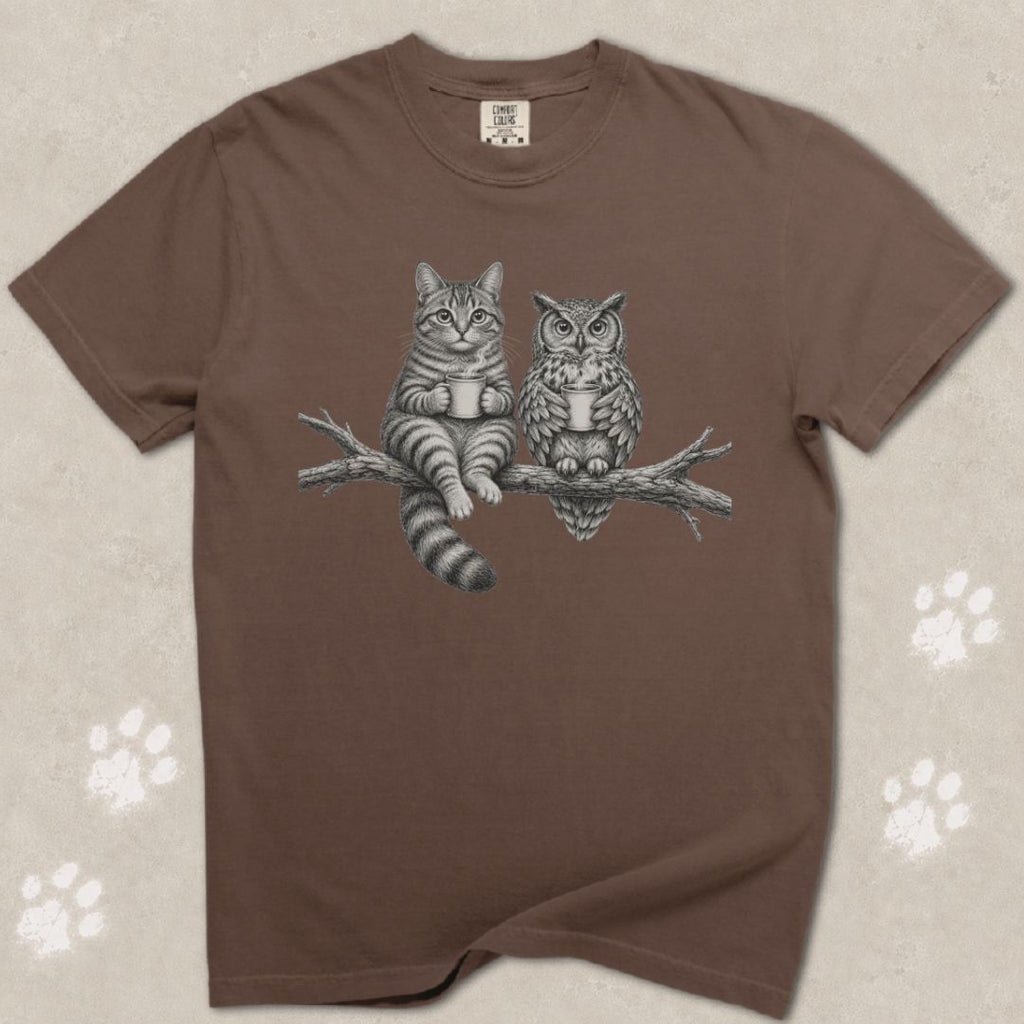 Hoot & Purr Cat T-Shirt
