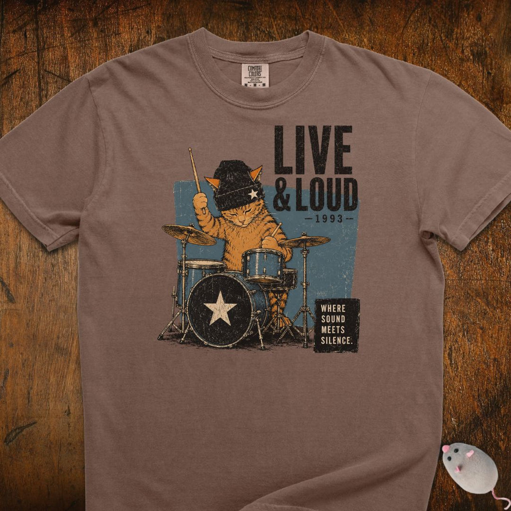 Live & Loud 1993 Cat T-Shirt
