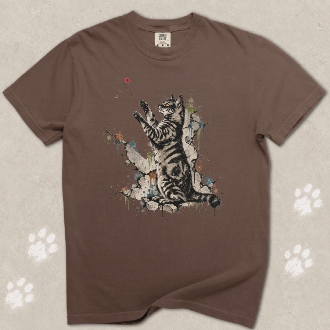 Red Dot Laser Cat T-Shirt