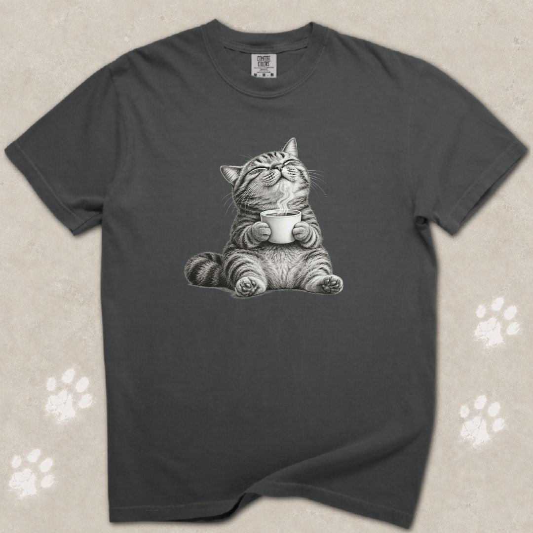 Sip, Purr, Repeat Cat T-Shirt