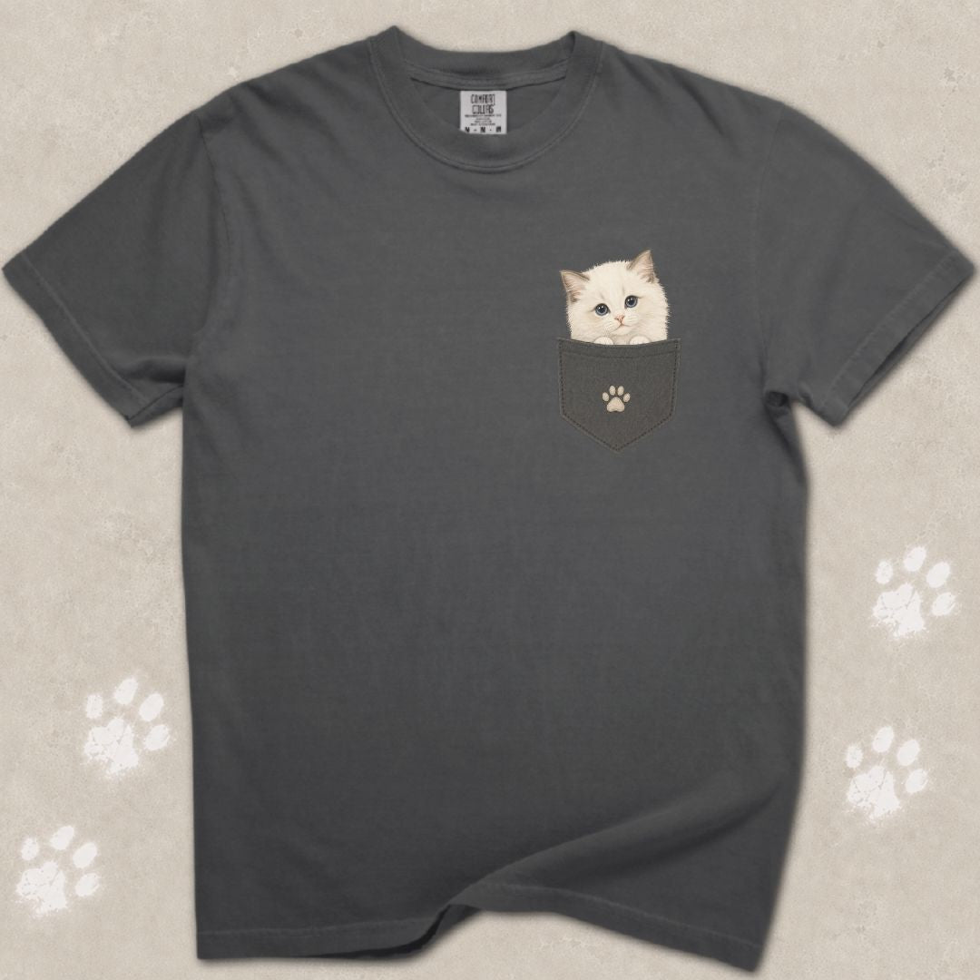 Pocket Friend Ragdoll Kitten T-Shirt