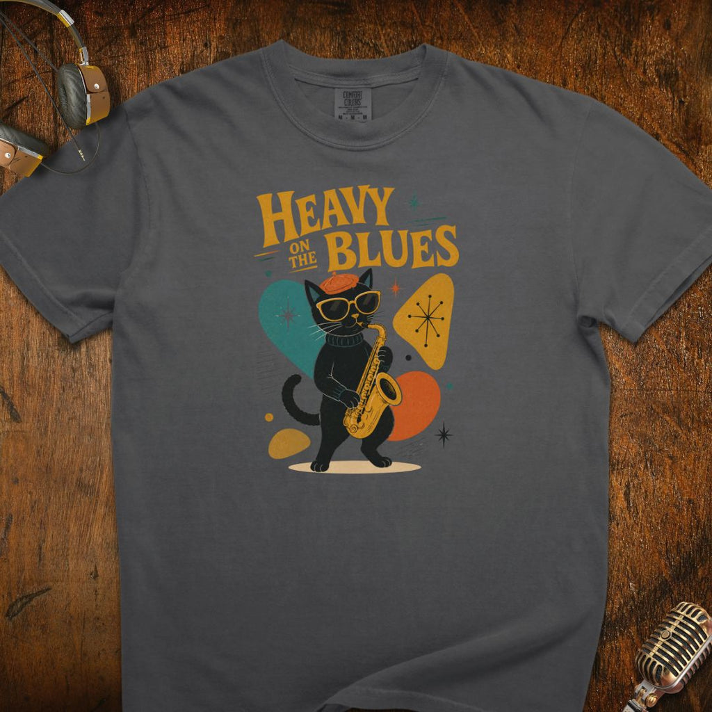 Heavy On The Blues Cat T-Shirt