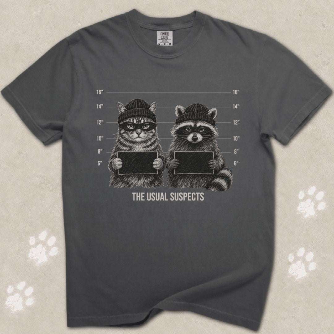 The Usual Suspects Cat T-Shirt