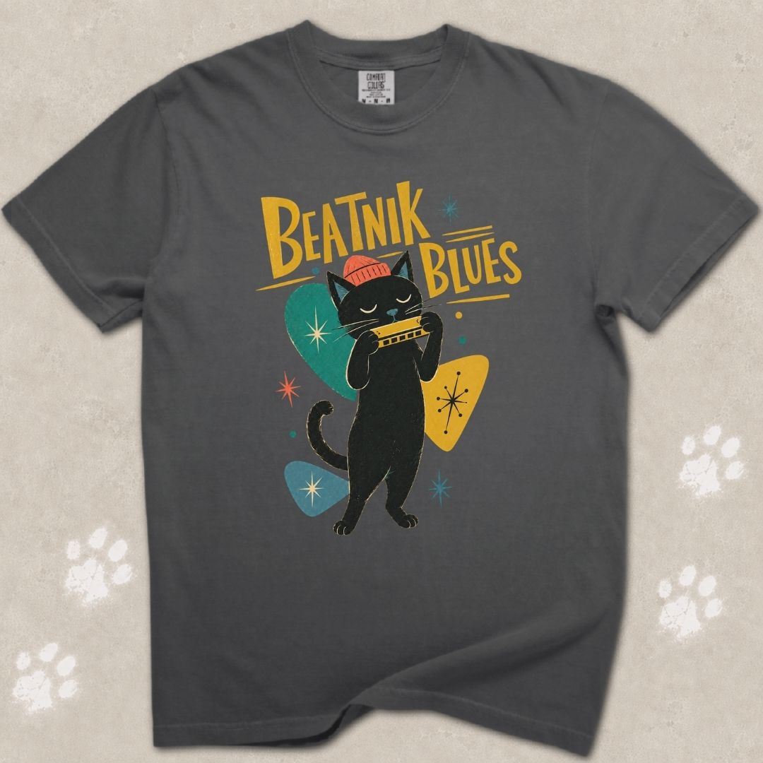 Beatnik Blues Cat T-Shirt