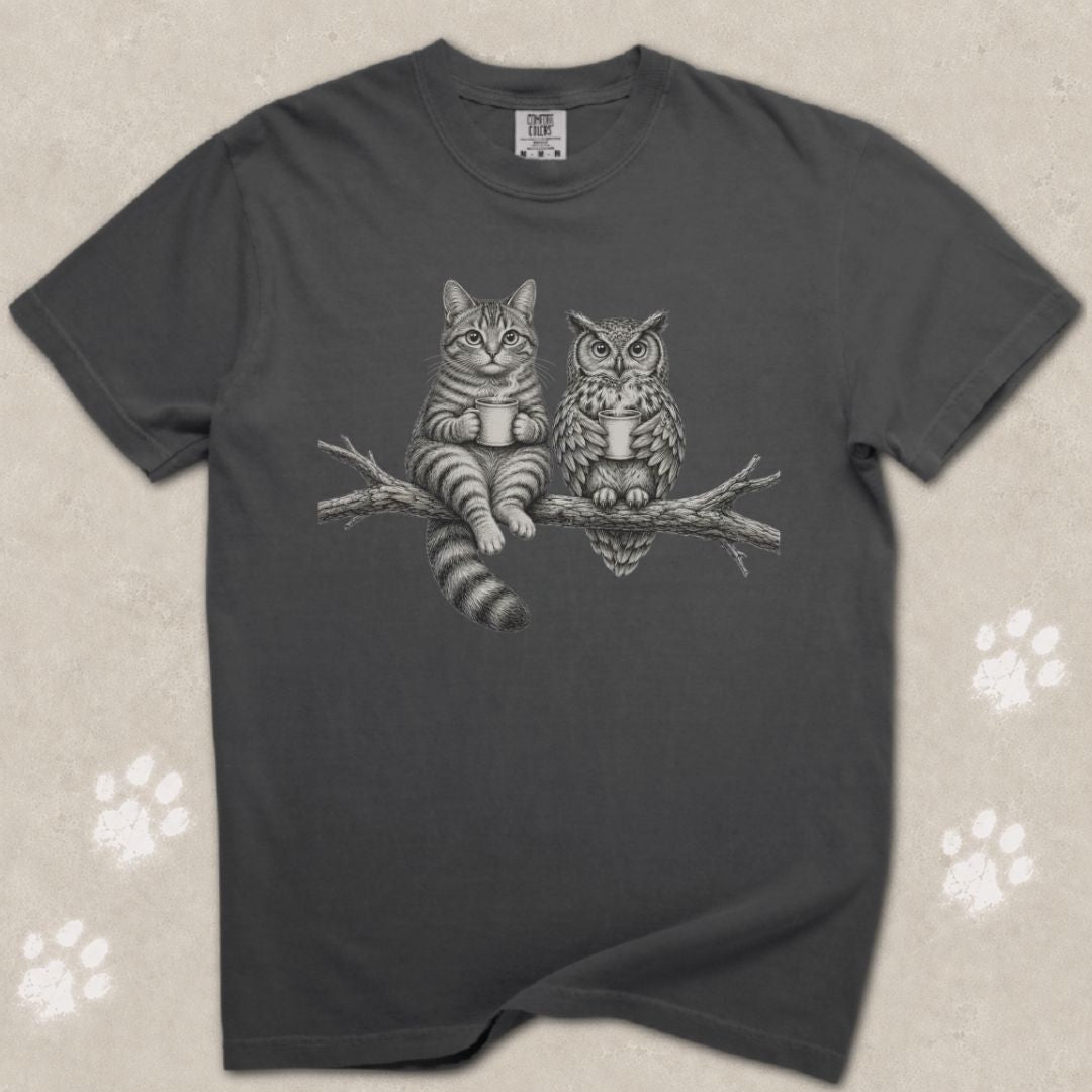 Hoot & Purr Cat T-Shirt