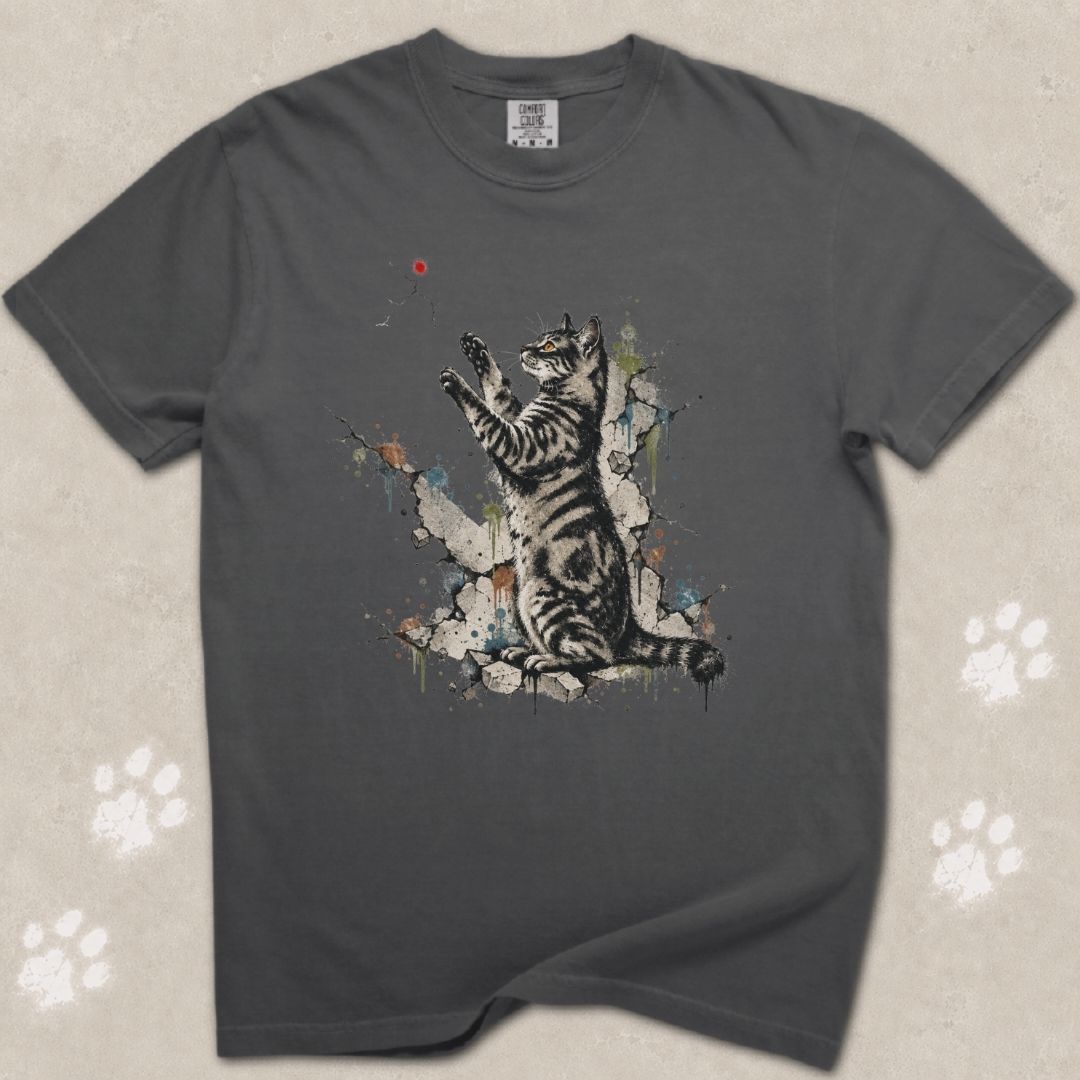 Red Dot Laser Cat T-Shirt