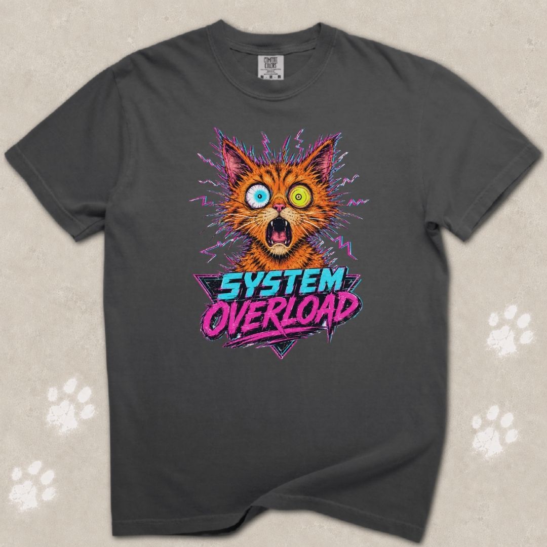 System Overload Cat T-Shirt