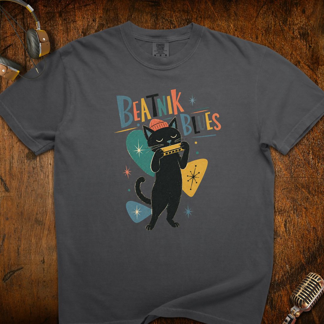 Beatnik Blues Cat T-Shirt
