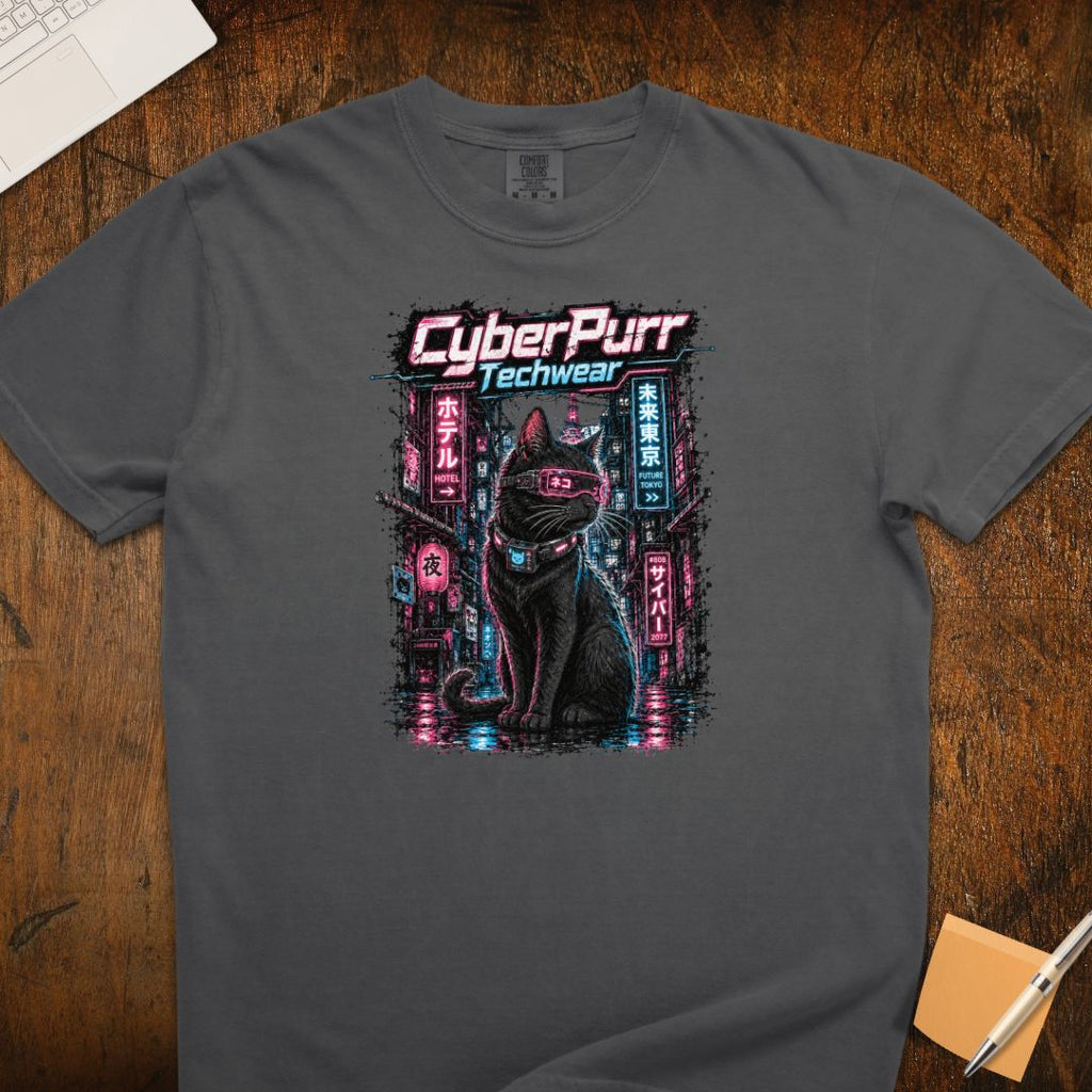 Cyber Purr Cat T-Shirt