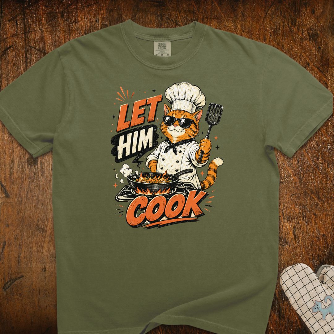Let Him Cook Cat T-Shirt