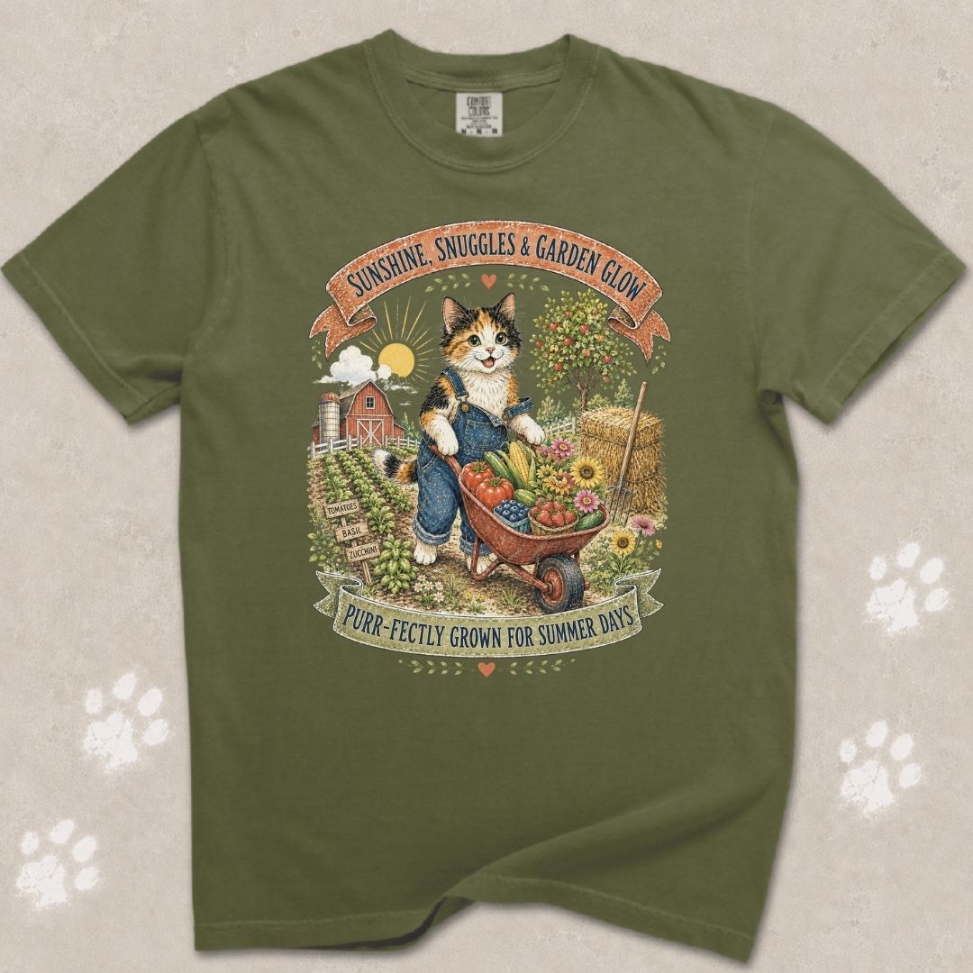 Garden Glow Cat T-Shirt