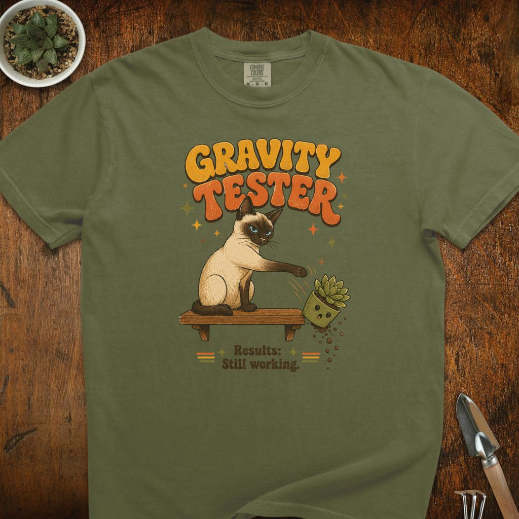 Gravity Tester Cat T-Shirt