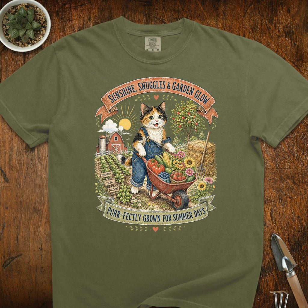 Garden Glow Cat T-Shirt