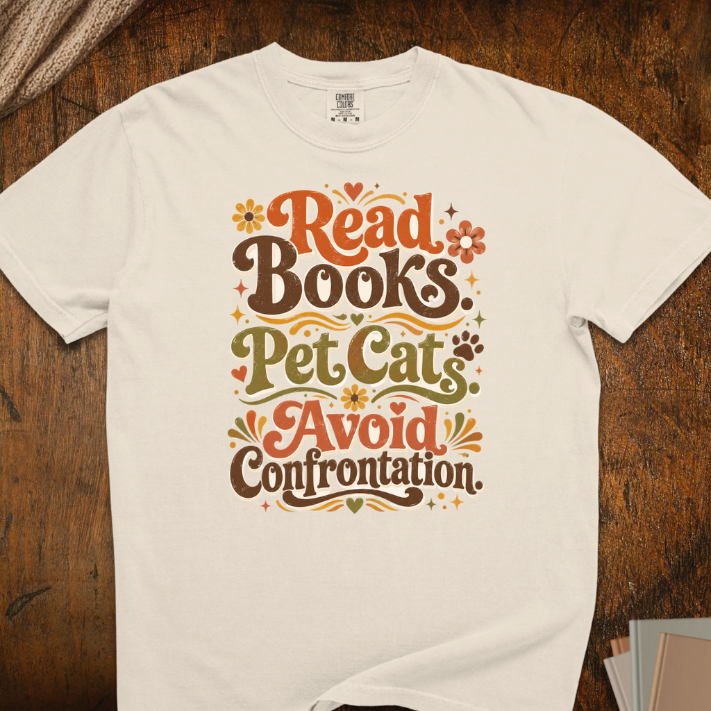 Read Books Cat T-Shirt