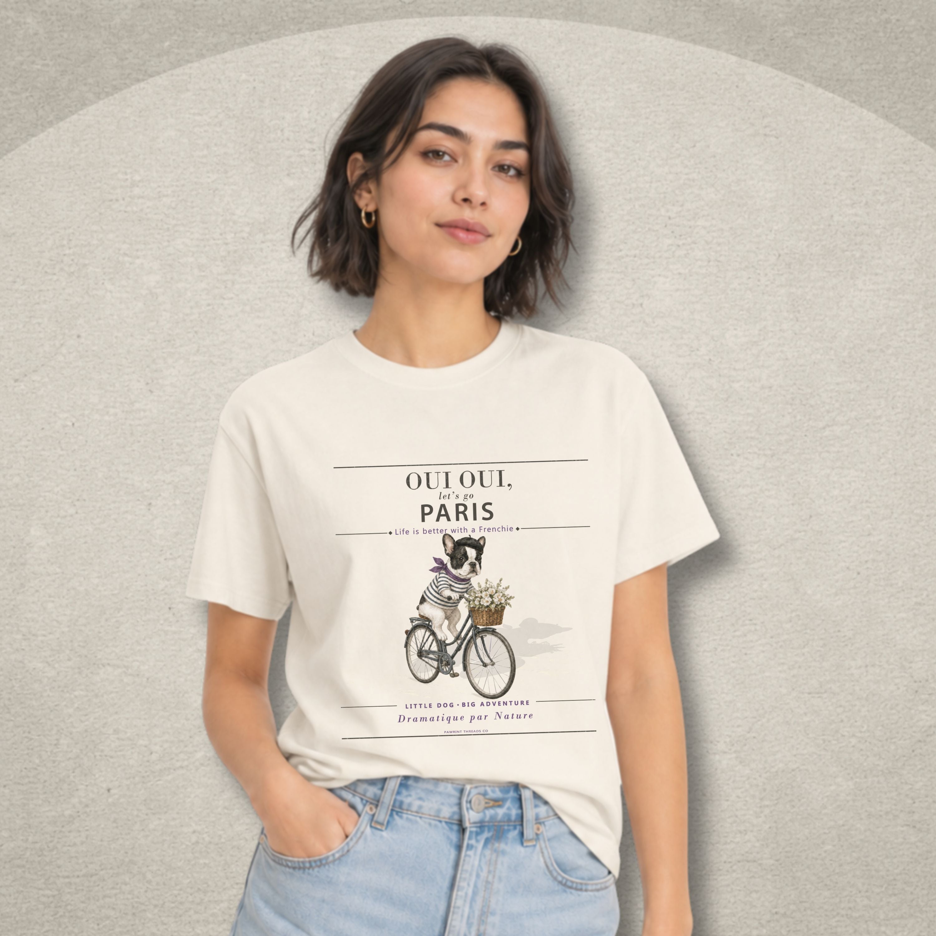 Oui Oui, Paris — Frenchie Dog Tee