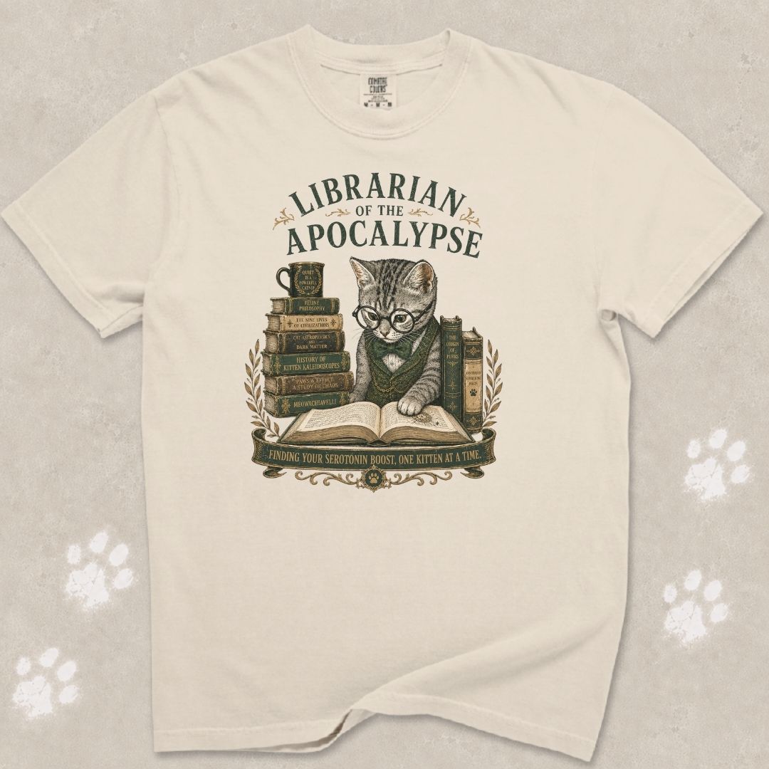 Librarian Cat T-Shirt