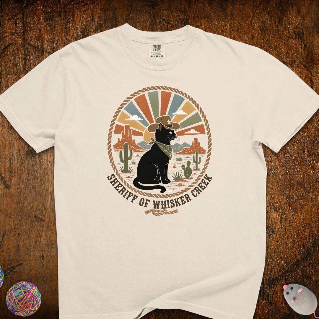 Sheriff Of Whisker Creek Cat T-shirt