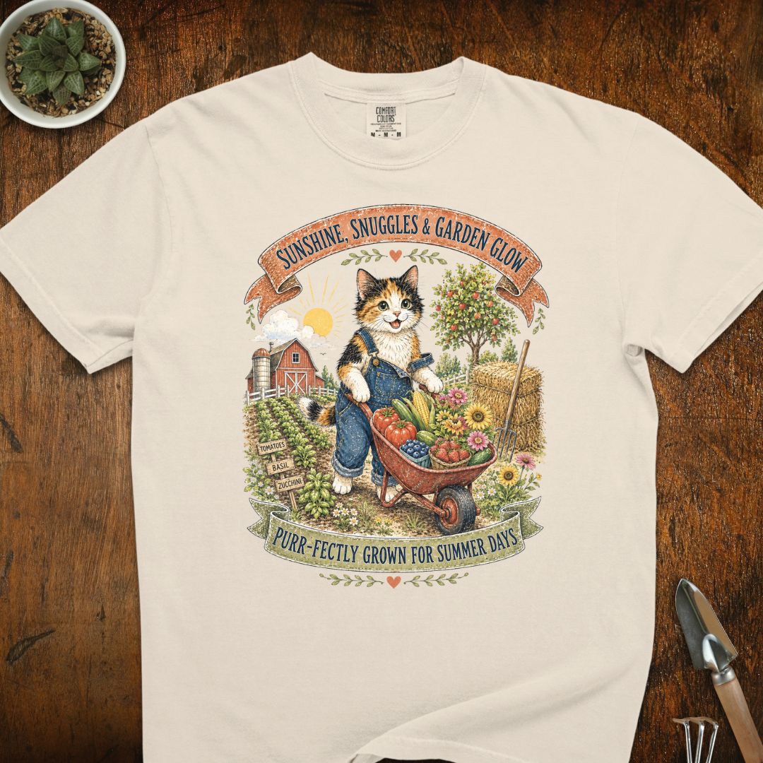 Garden Glow Cat T-Shirt
