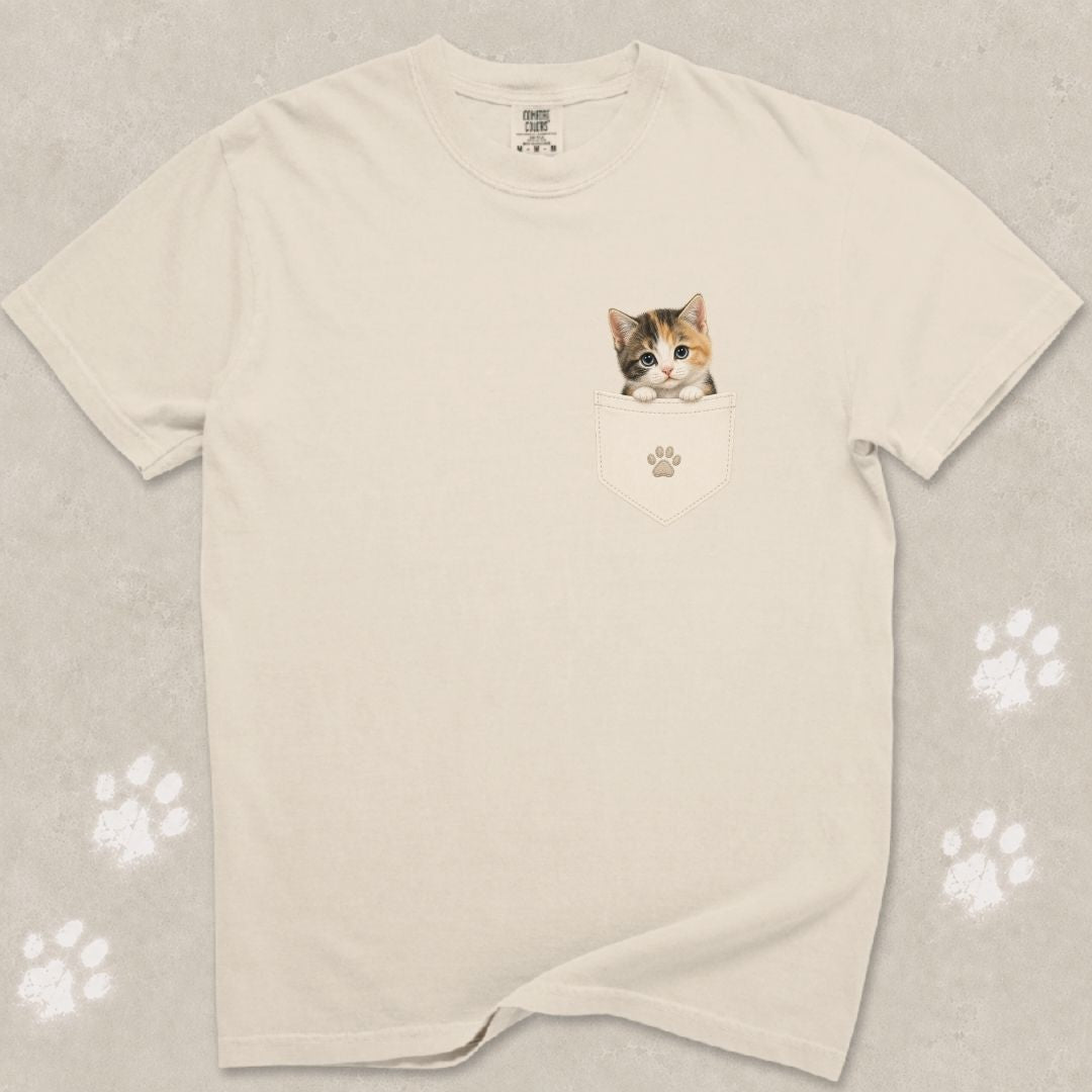 Pocket Friend Calico T-Shirt
