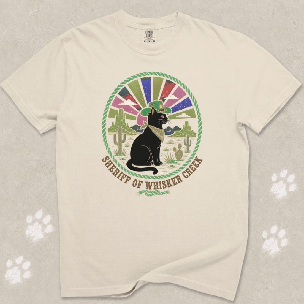 Sheriff Of Whisker Creek Cat T-shirt